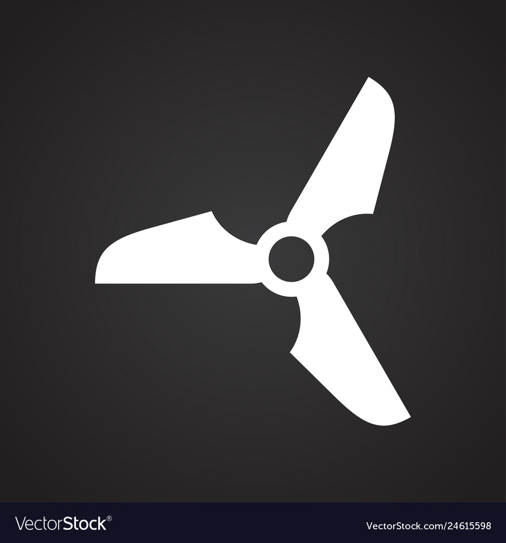 Propeller icon on background for graphic and web vector image Propeller icon on background for graphic and web