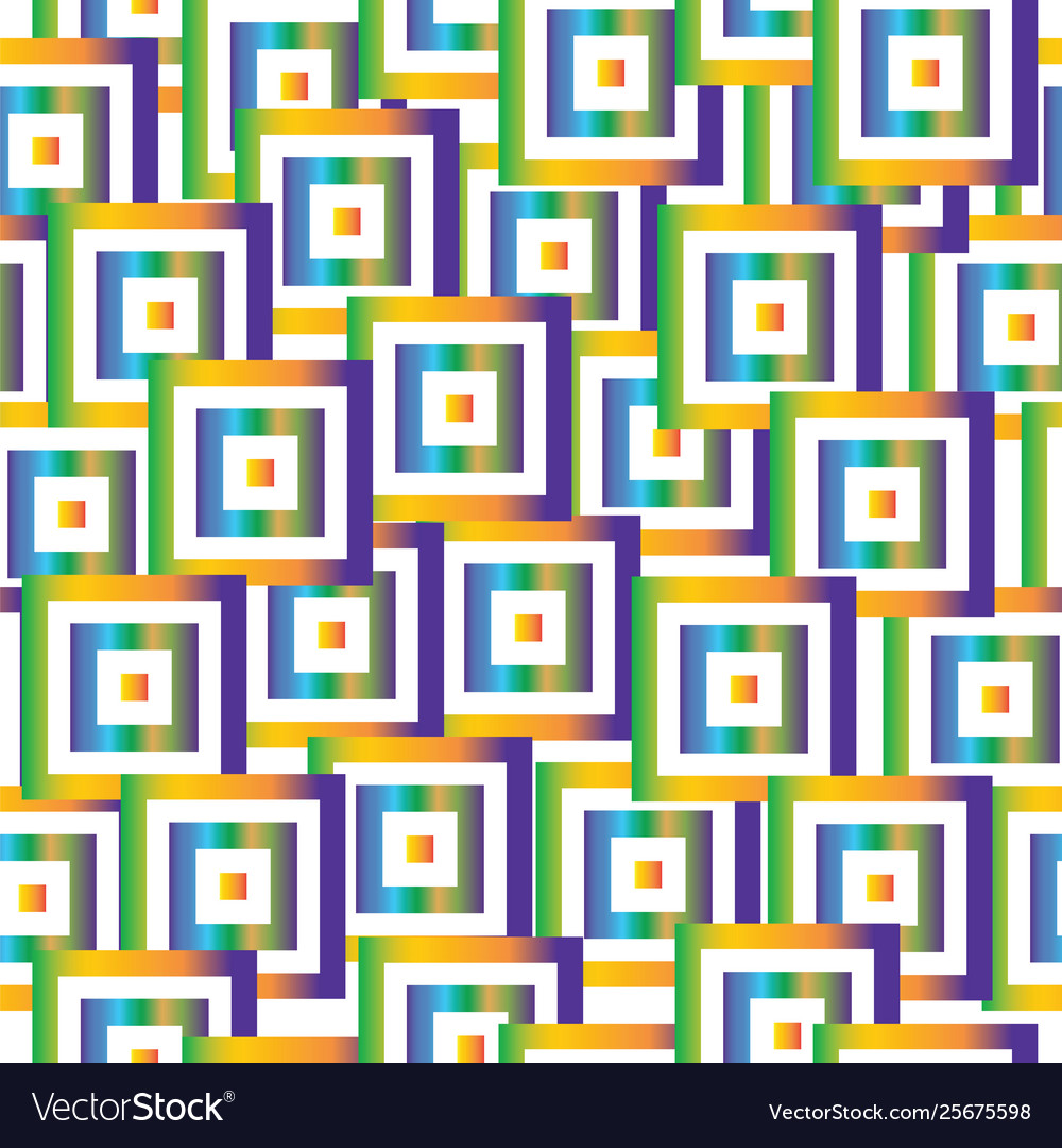 Seamless pattern with colorful squares