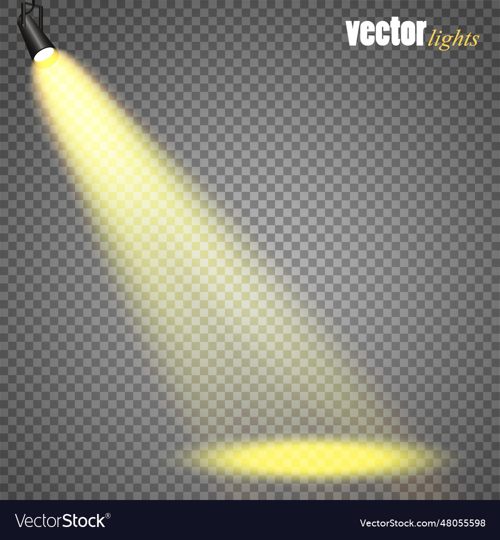 Spotlights scene light effects glow light effect Vector Image