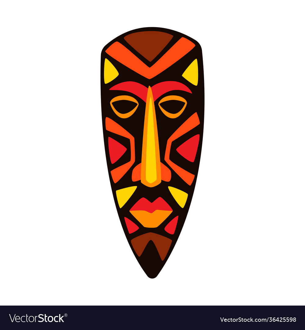 Stylized african mask