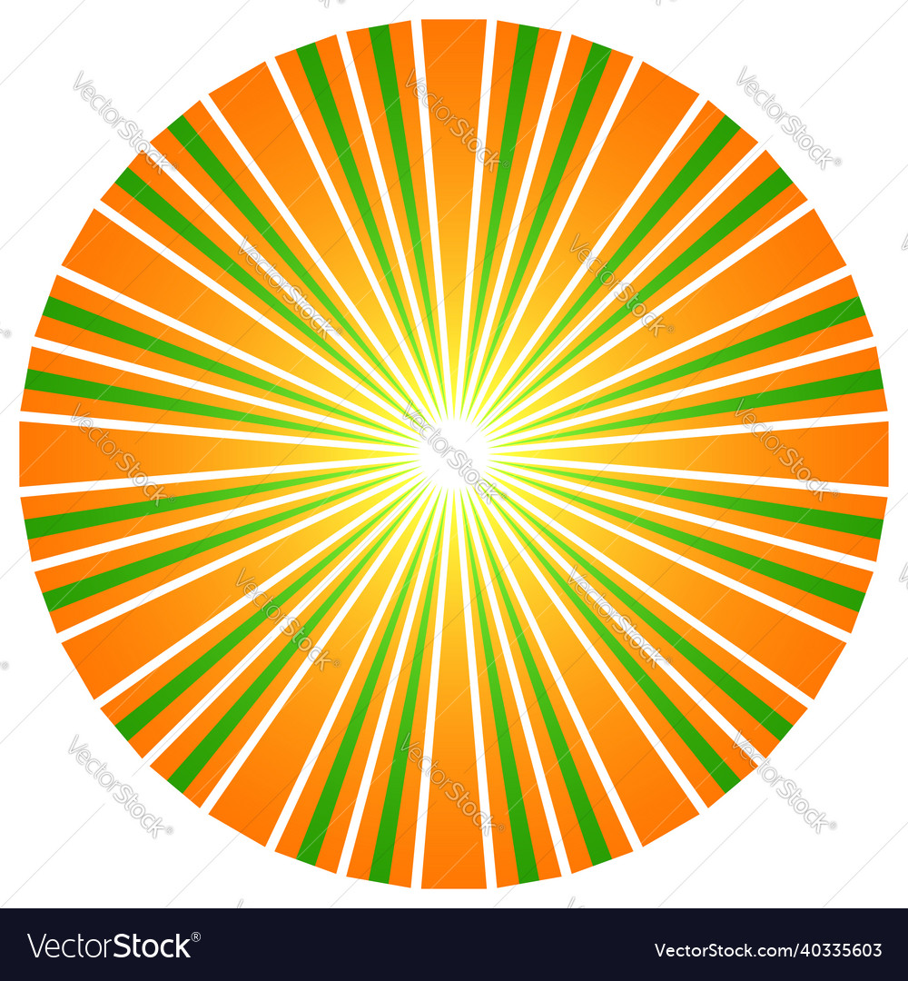 Abstract circle with overlapping spokes geometric vector image Abstract circle with overlapping spokes geometric