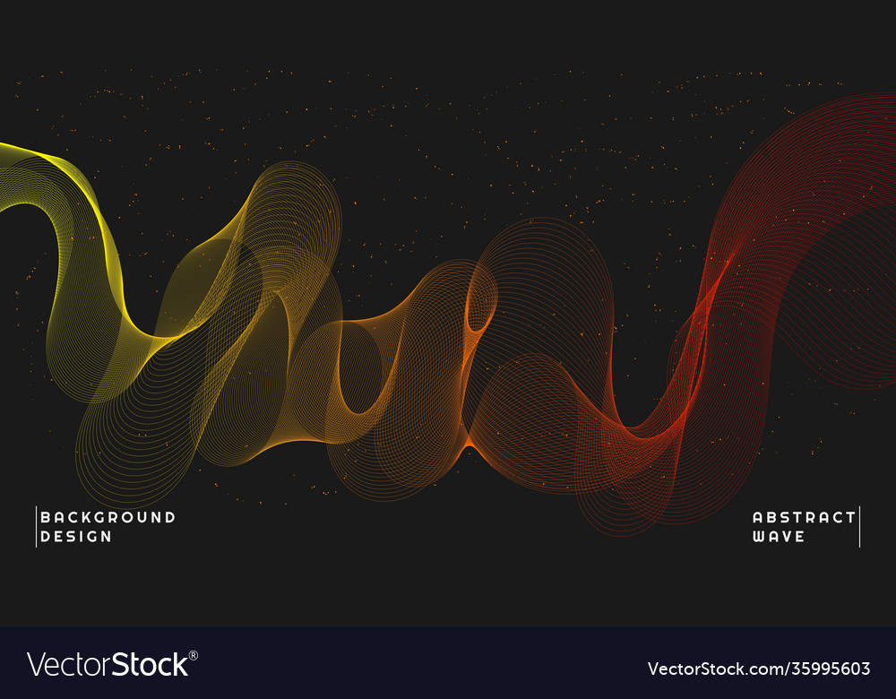 Abstract wave element for design vector image Abstract wave element for design