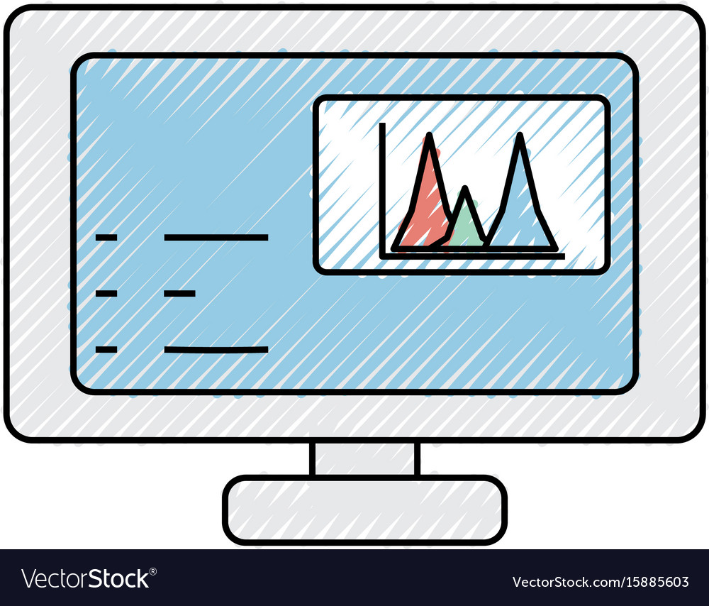 Computer screen symbol Royalty Free Vector Image