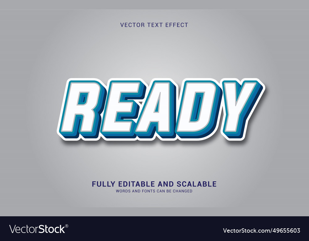 Editable text effect ready style