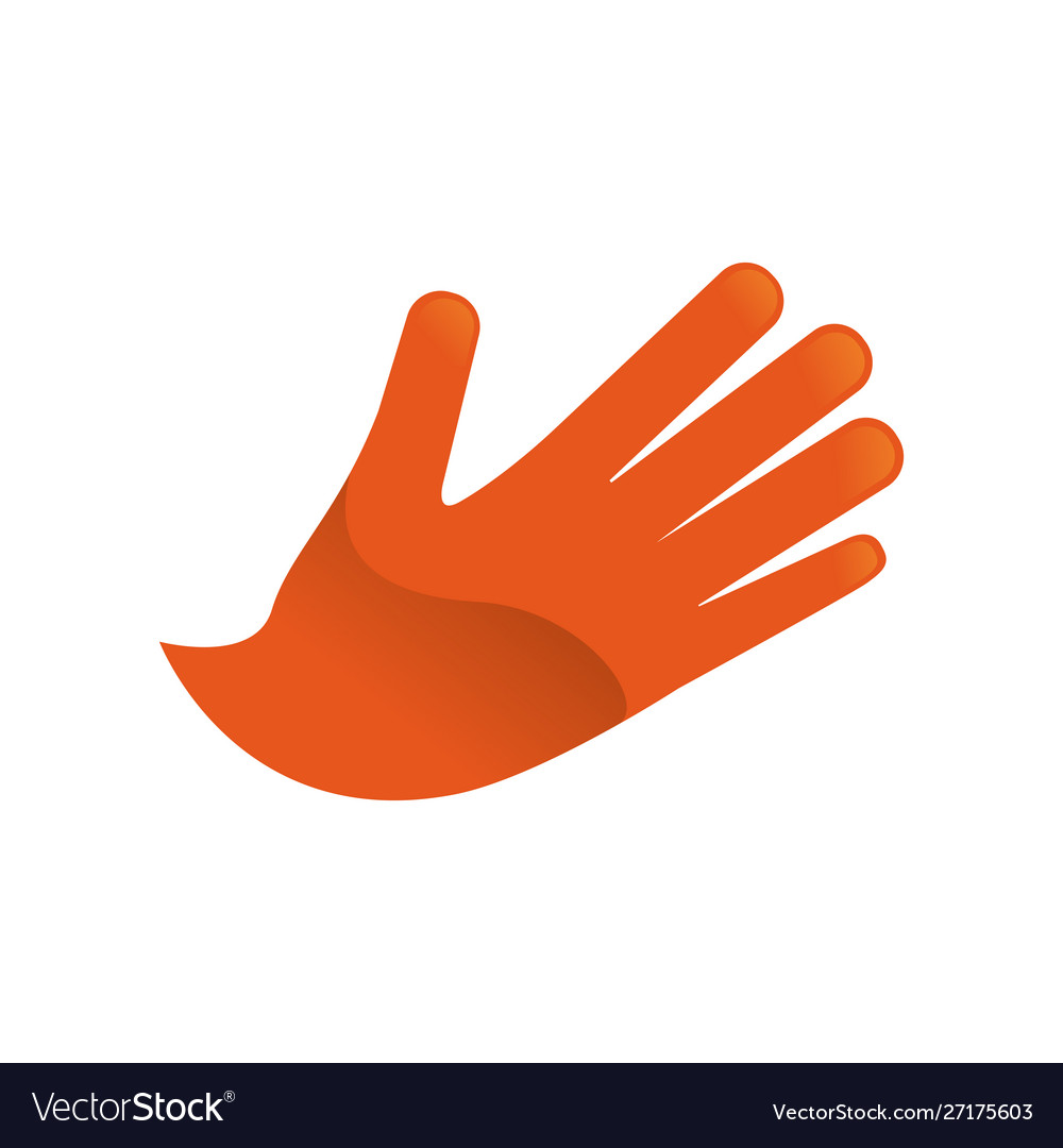 Hand human isolated icon