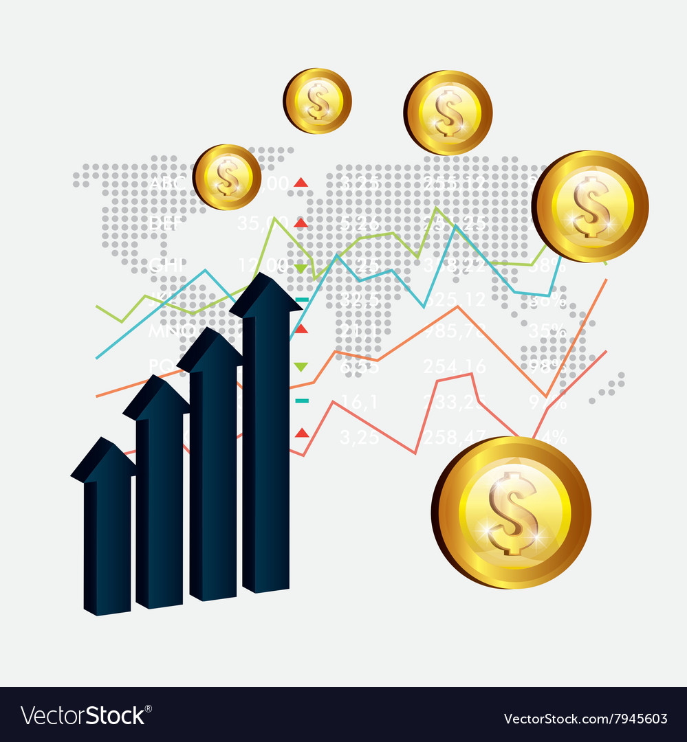 Money and global economy Royalty Free Vector Image