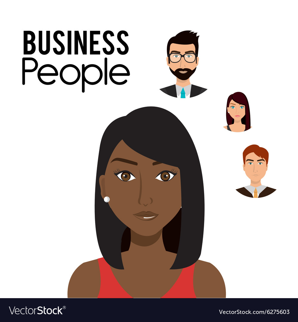 Office and business people Royalty Free Vector Image
