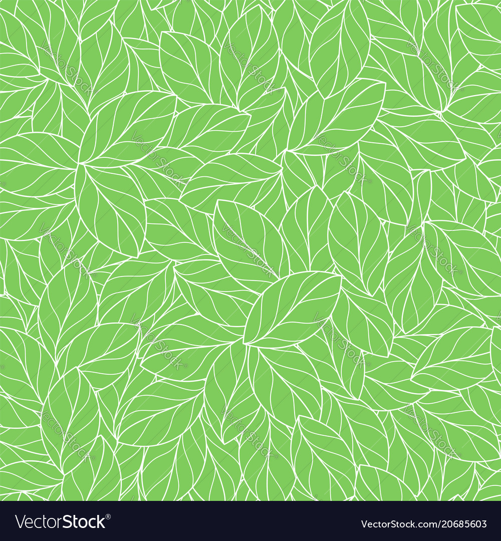 Seamless linear leaves pattern