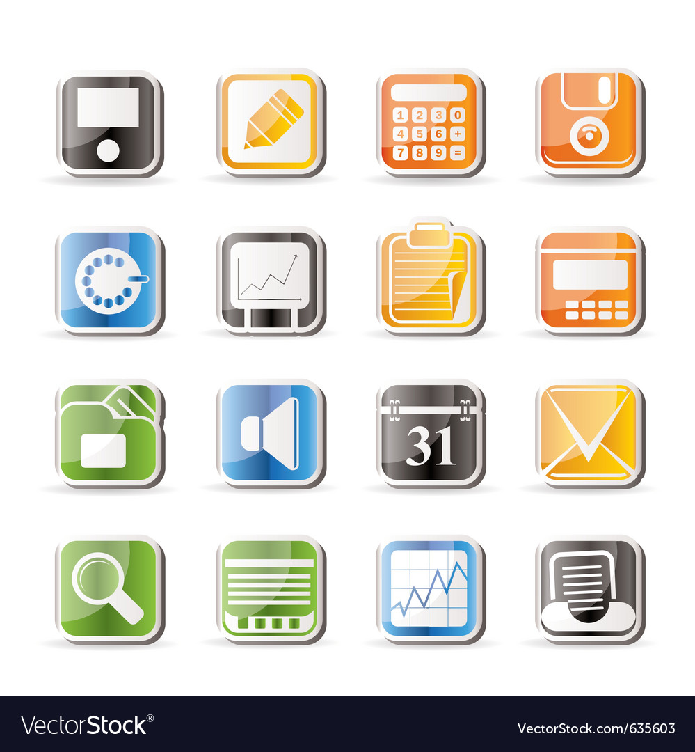 Simple business and finance icons