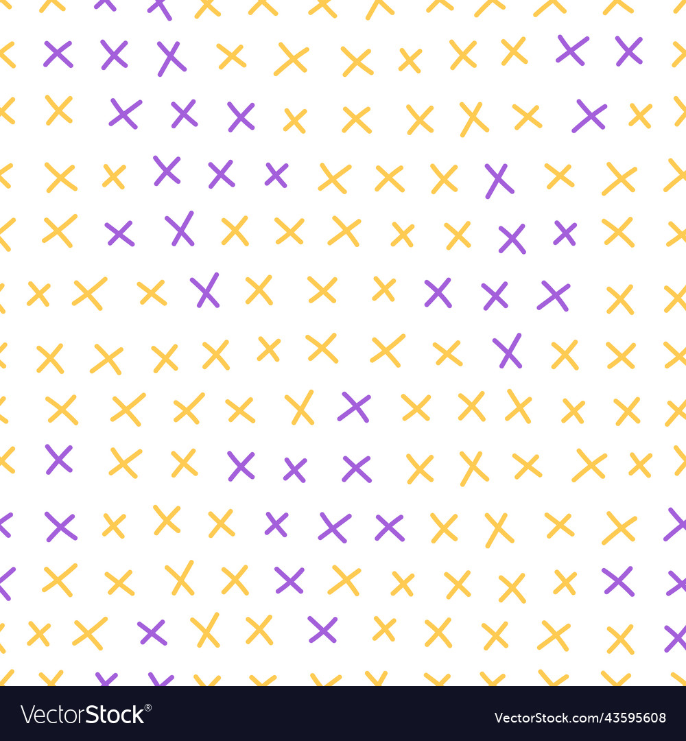 A simple pattern of crosses on white background vector image A simple pattern of crosses on white background