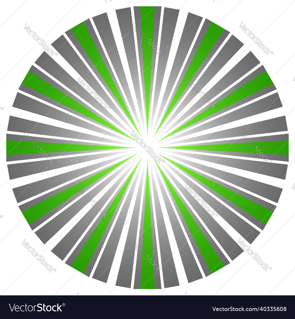 Abstract circle with overlapping spokes geometric vector image Abstract circle with overlapping spokes geometric