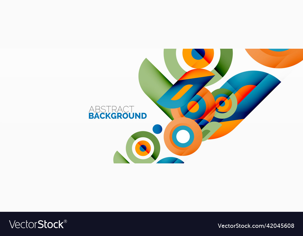 Abstract round shapes background minimalist