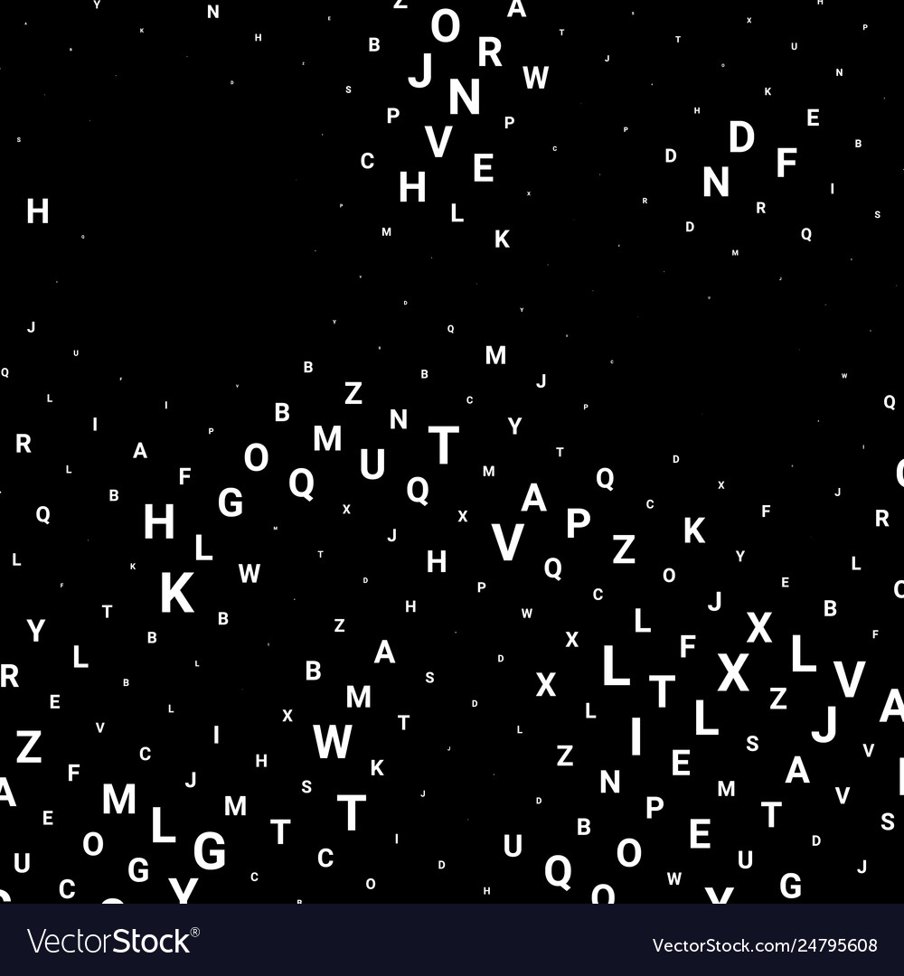 Abstract texture with letters vector image Abstract texture with letters