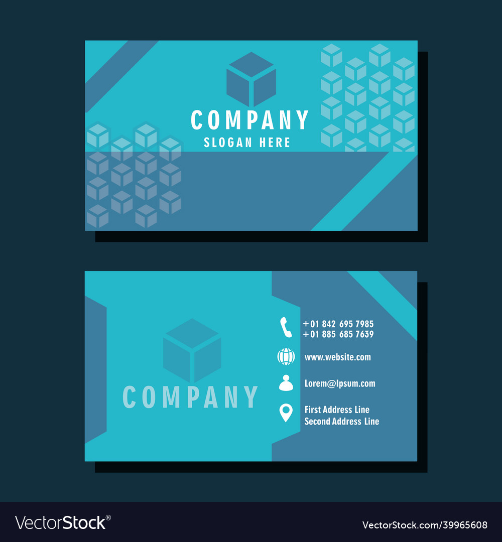 Business cards template Royalty Free Vector Image