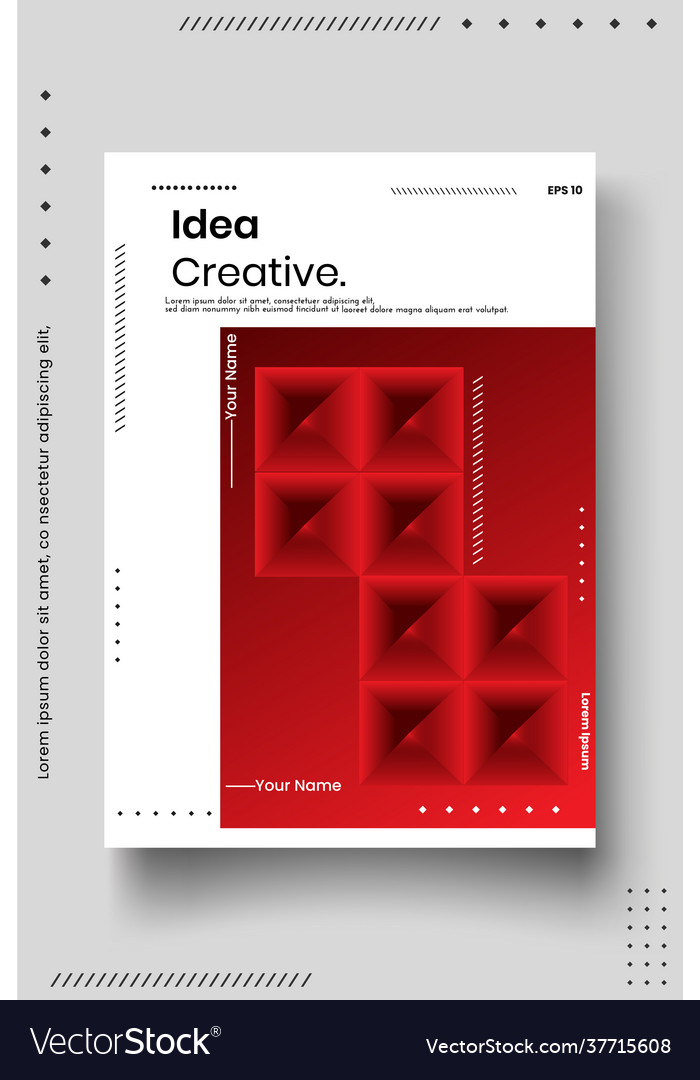 Cover design template set with abstract lines vector image Cover design template set with abstract lines