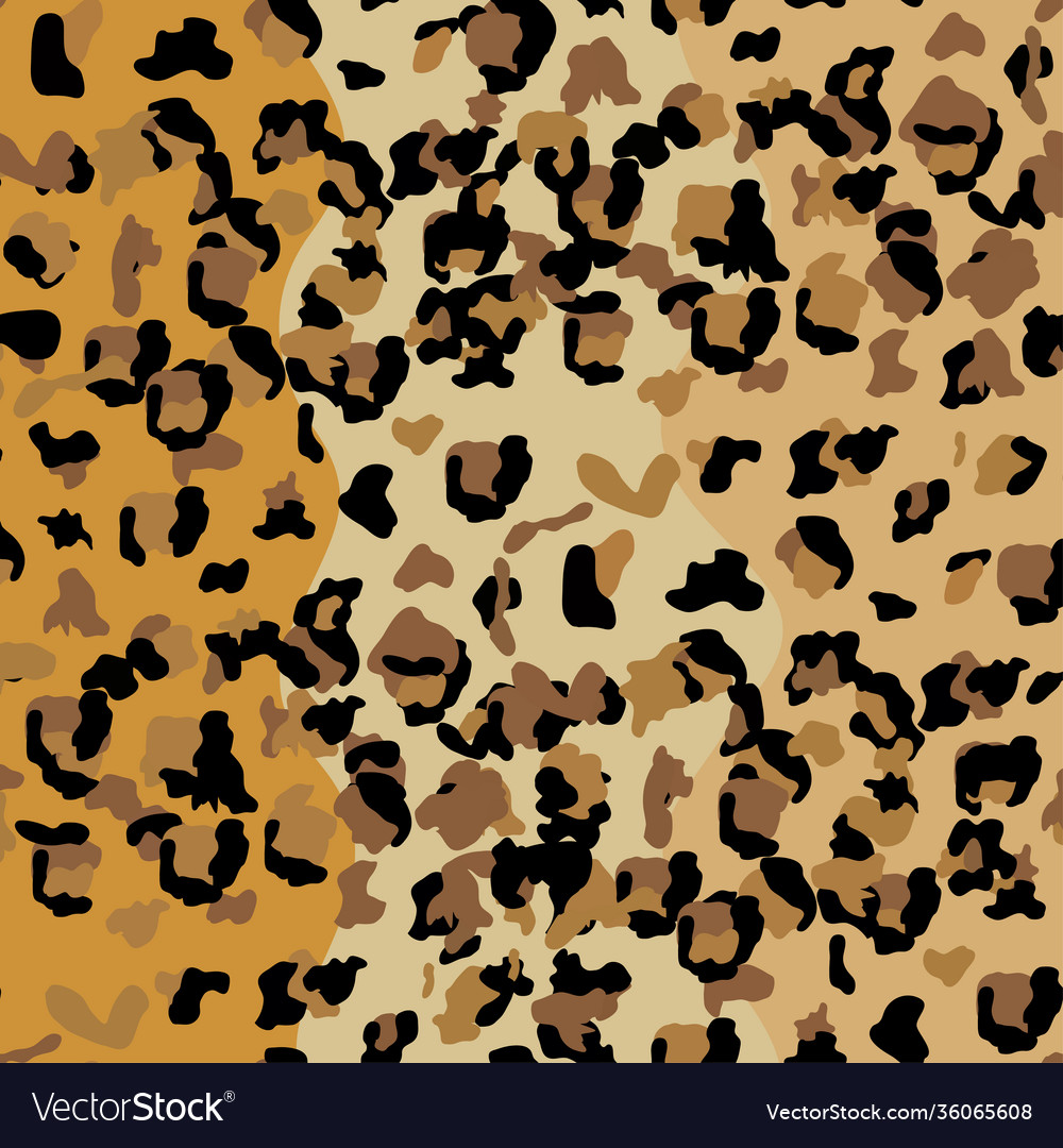 Leopard seamless pattern design background vector image Leopard seamless pattern design background
