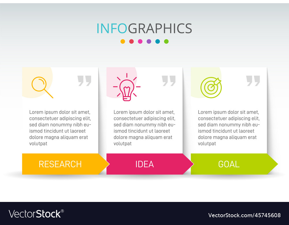 Vertical infographic design with icons and 3