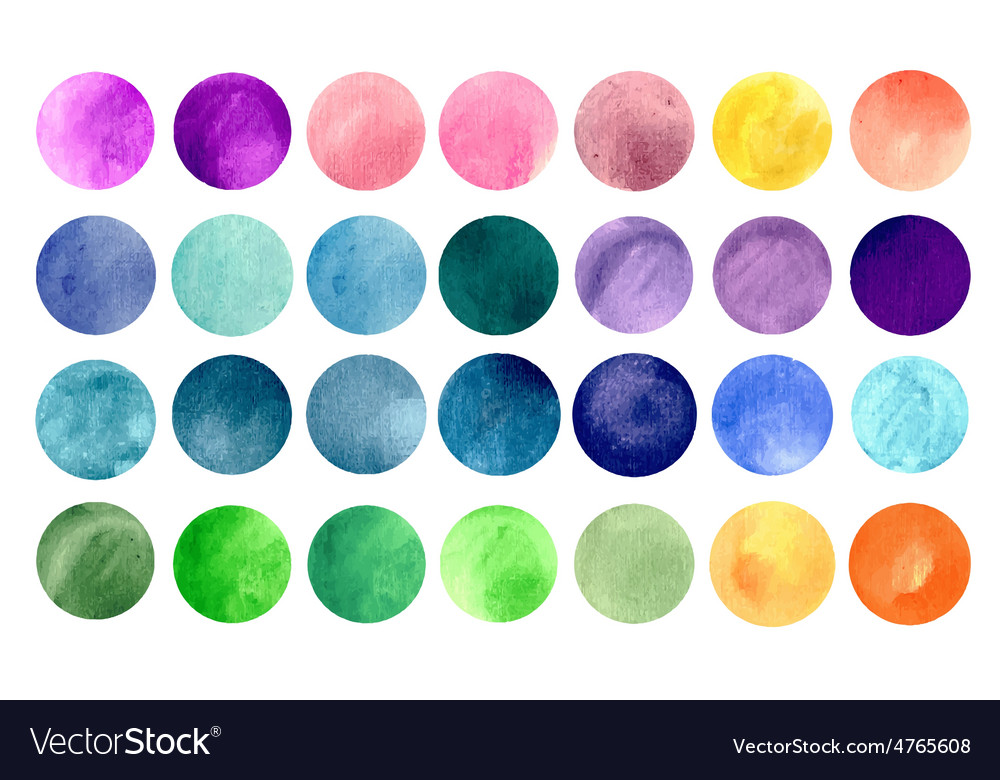 Watercolour Circle Patterns