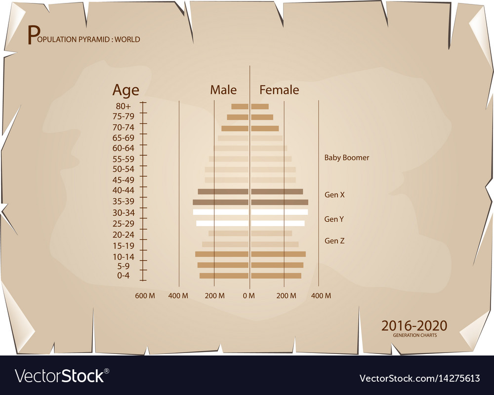 2016-2020 population pyramids graphs with 4 genera