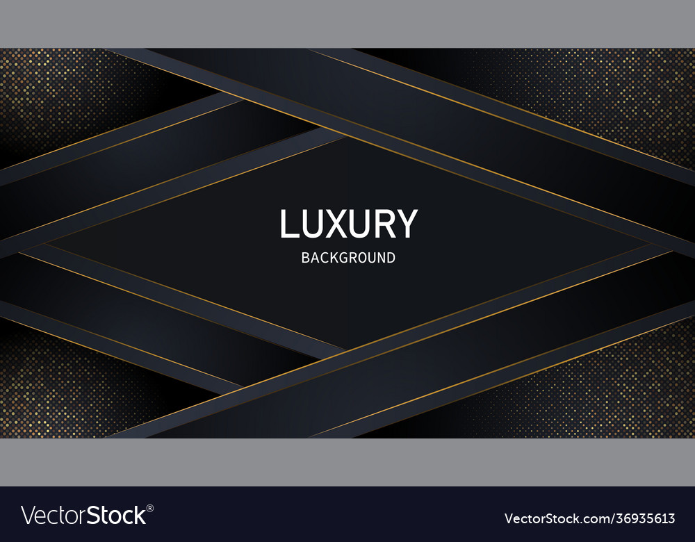 Dark abstract background with black overlap layers