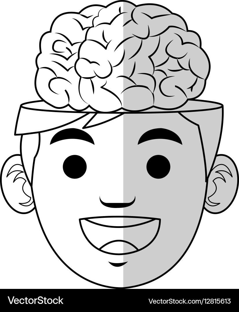 Human brain design Royalty Free Vector Image - VectorStock