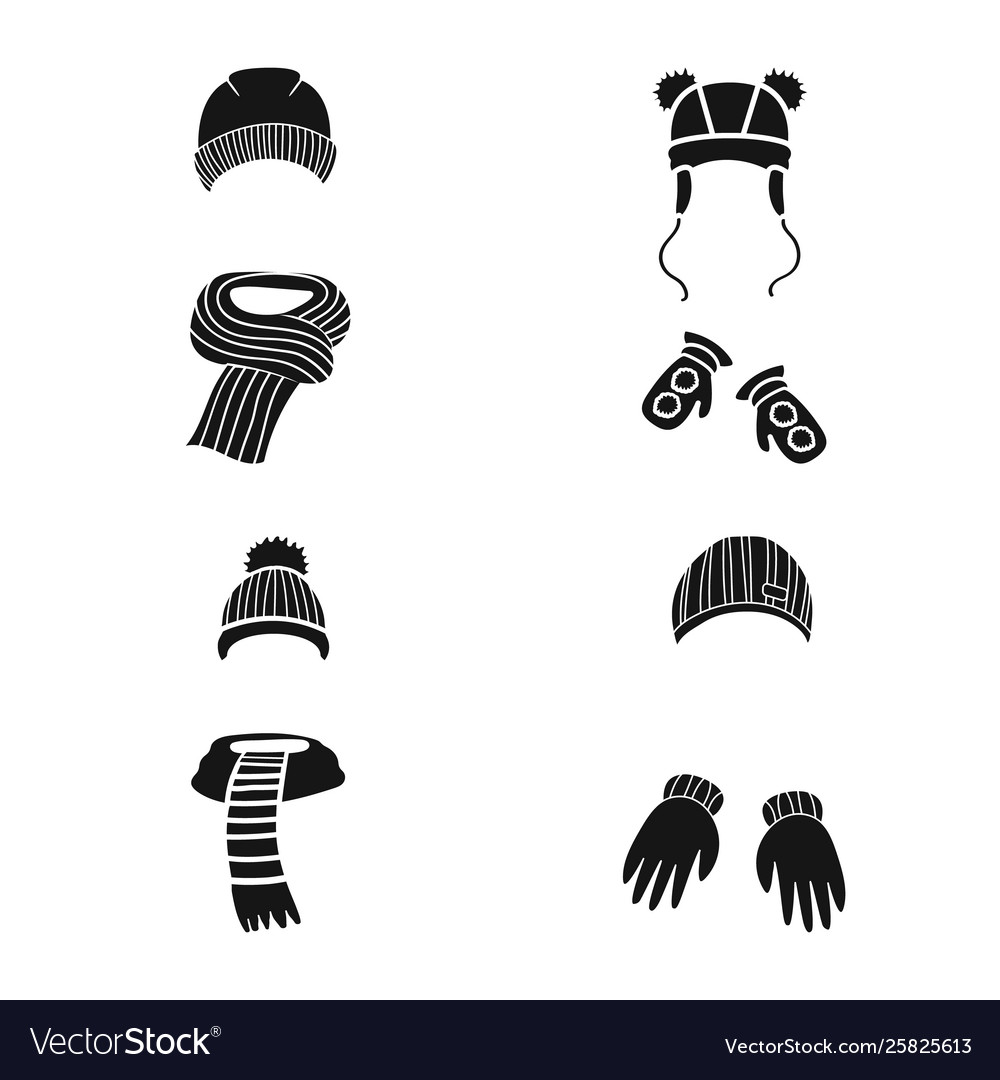 Isolated object fabric and weather sign set