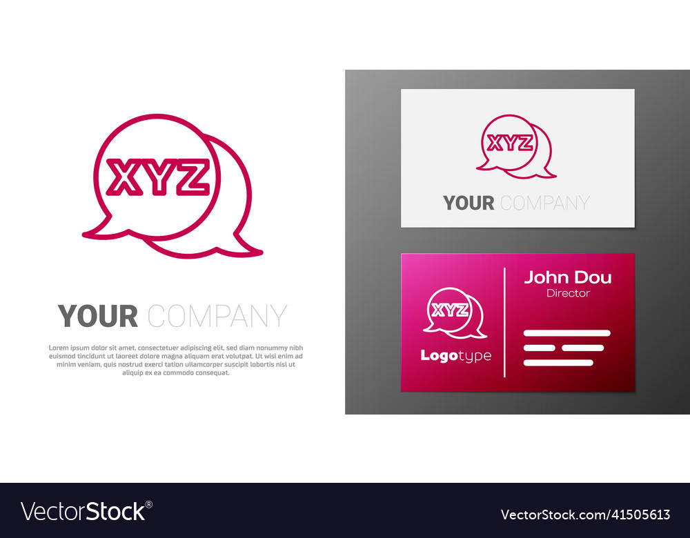 Logotype line xyz coordinate system icon isolated vector image Logotype line xyz coordinate system icon isolated