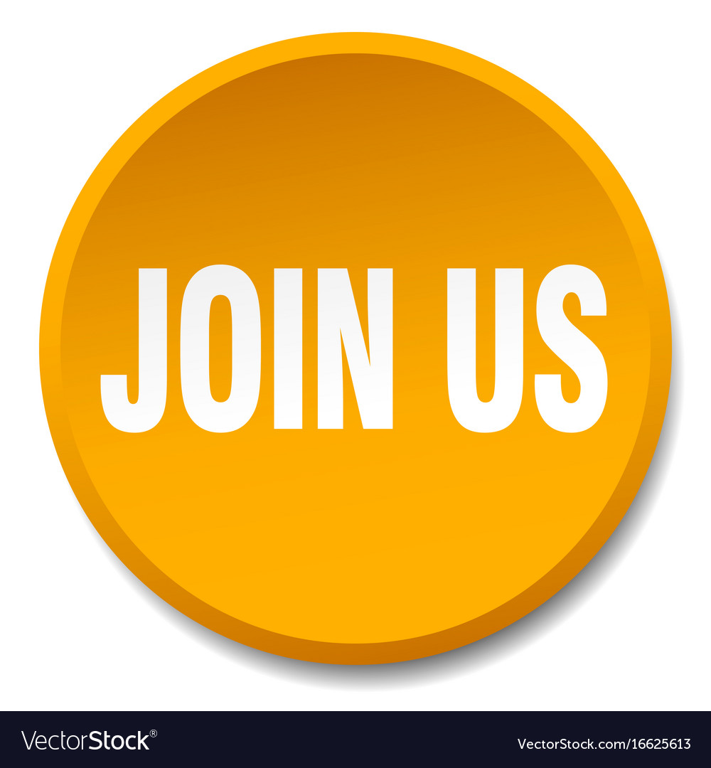 Orange Round Button - Join Us