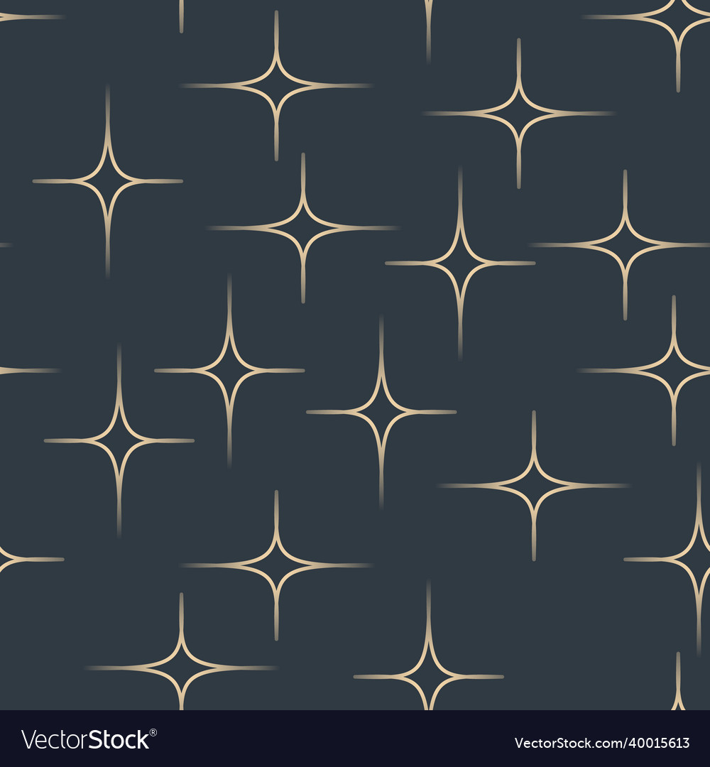 Seamless pattern of four-pointed stars Royalty Free Vector