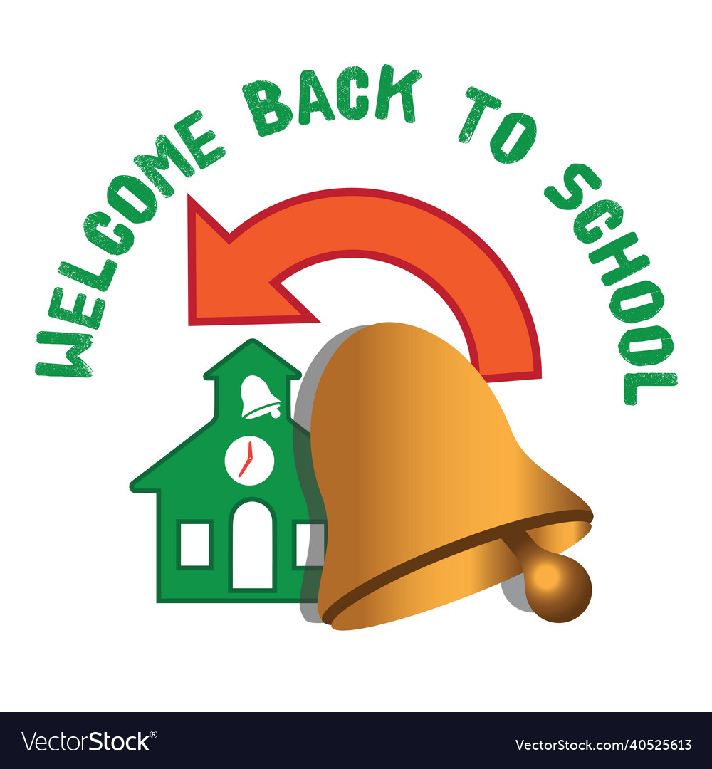 Welcome back to school Royalty Free Vector Image