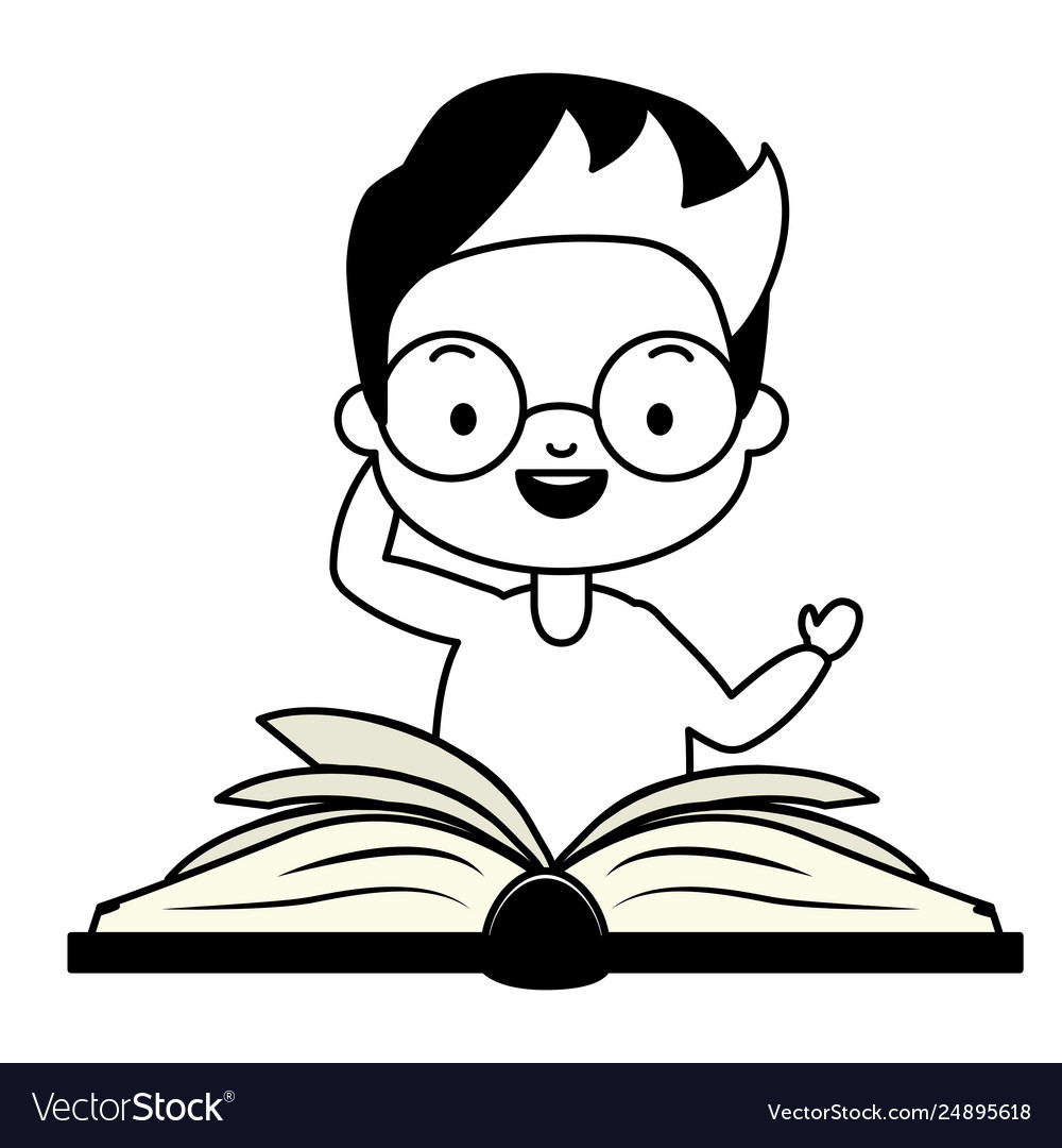 Boy world book day Royalty Free Vector Image - VectorStock