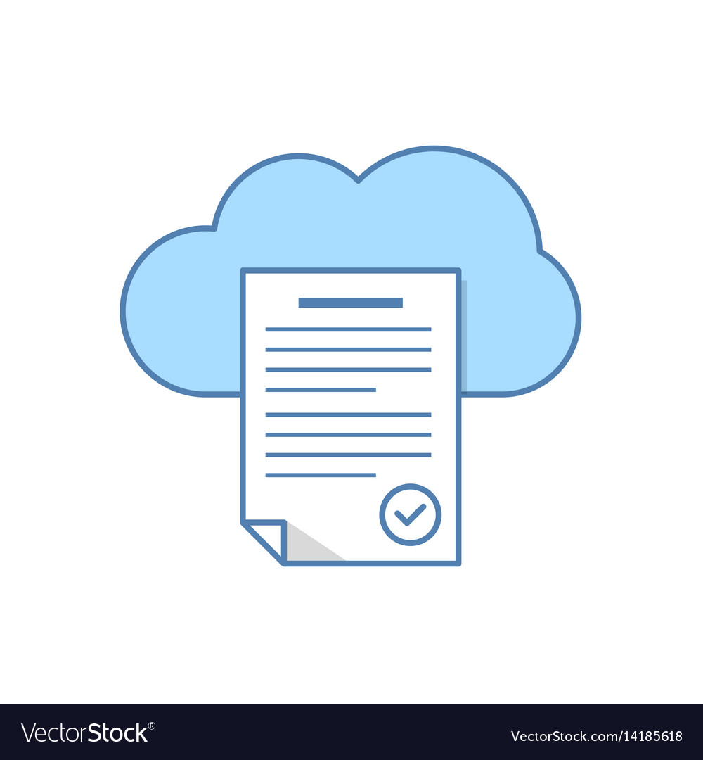 Cloud Storage Document Icon