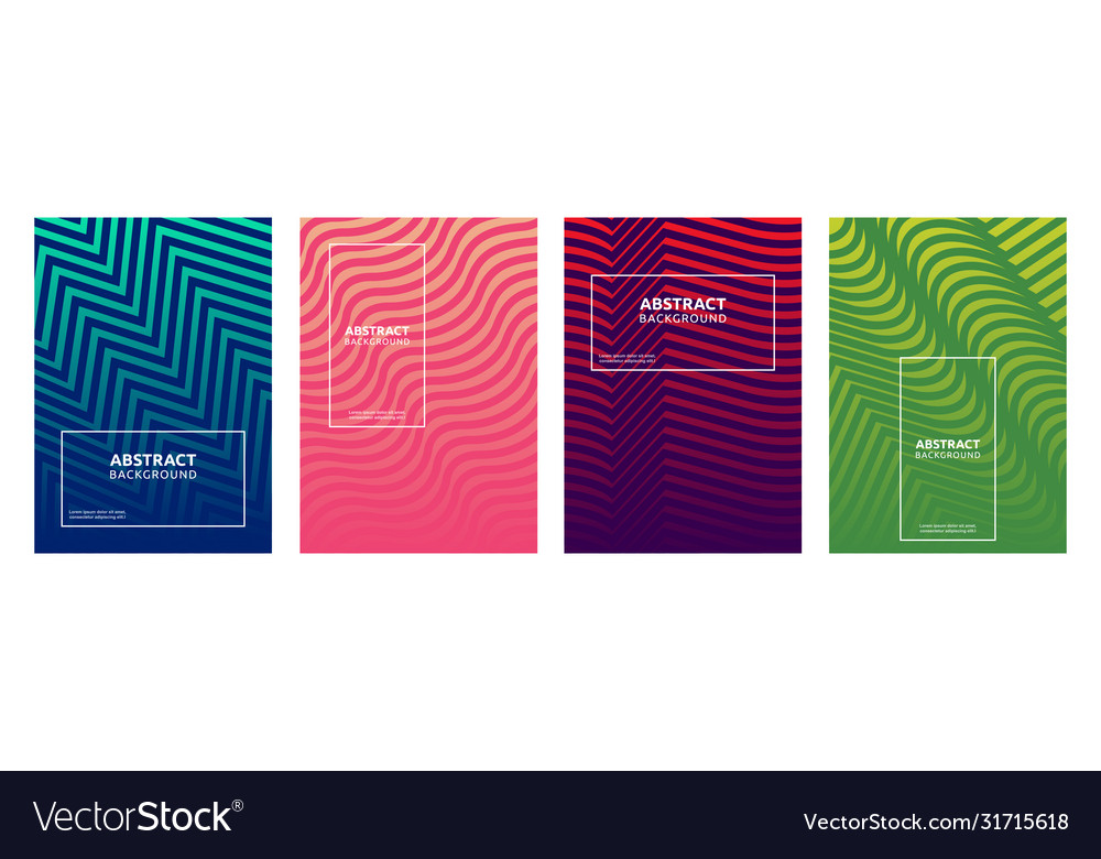 Colorful gradient minimal geometric line pattern vector image Colorful gradient minimal geometric line pattern