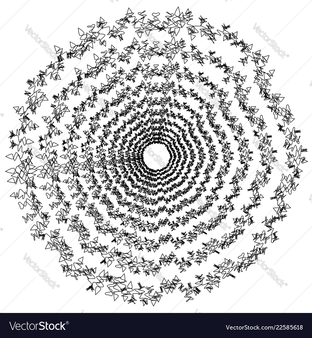 Concentric circular pattern random burst vector image Concentric circular pattern random burst