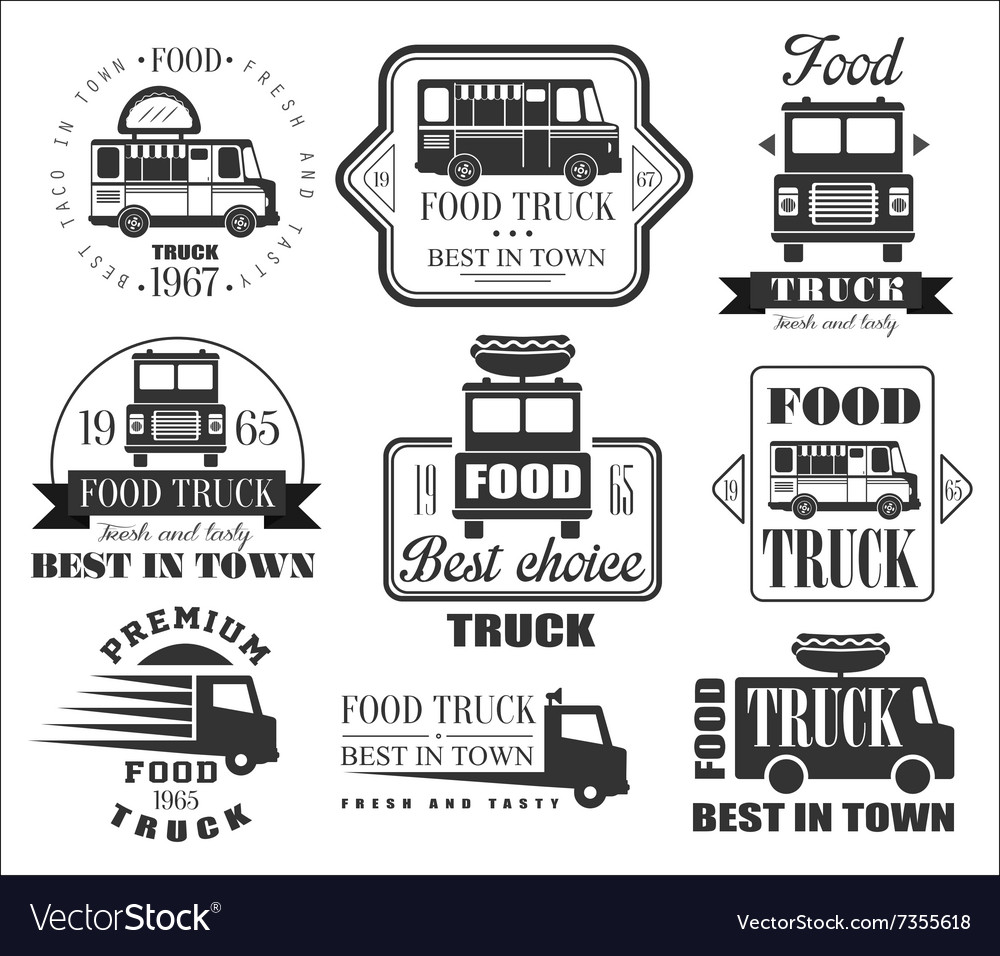 Food Truck Badges & Icons