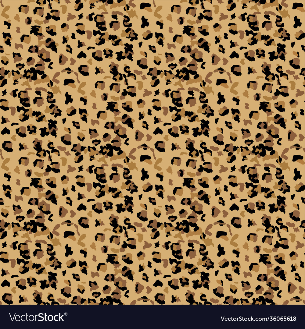 Leopard seamless pattern design background vector image Leopard seamless pattern design background