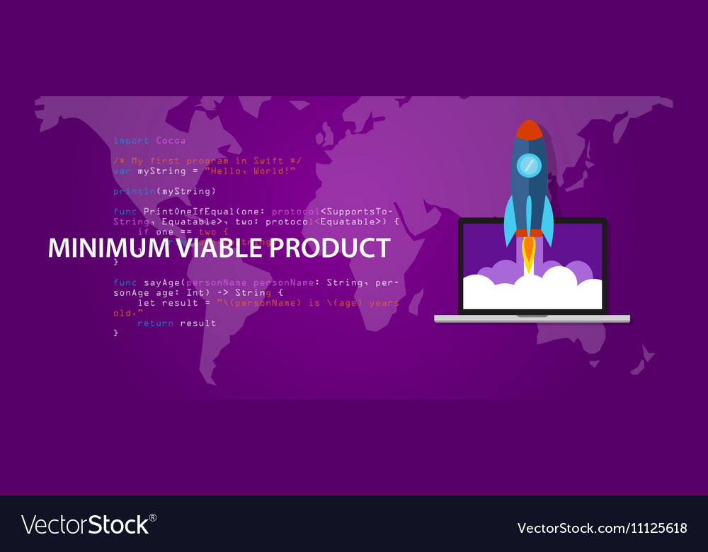Minimum viable product mvp start-up rocket launch