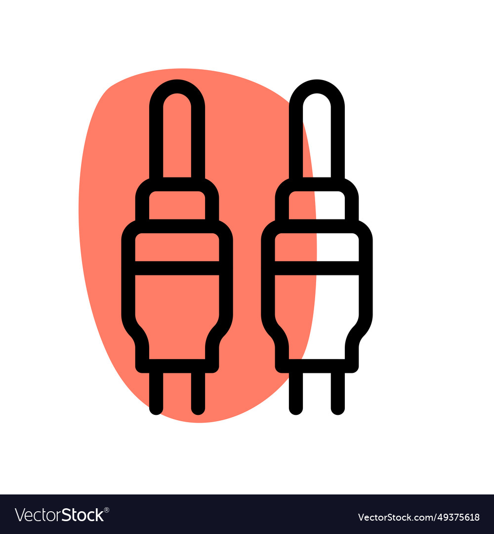 Pair of jack for audio input and output