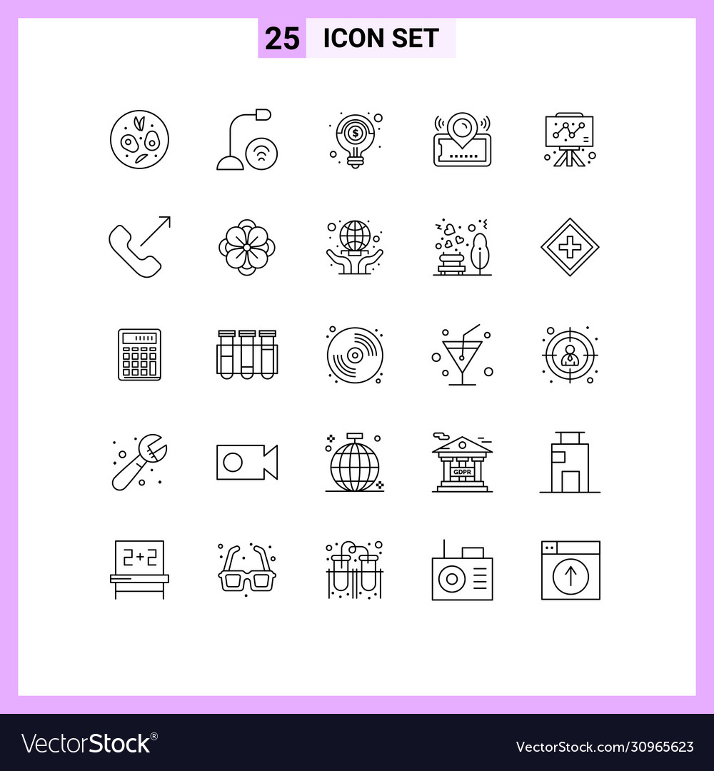 25 universal lines set for web and mobile