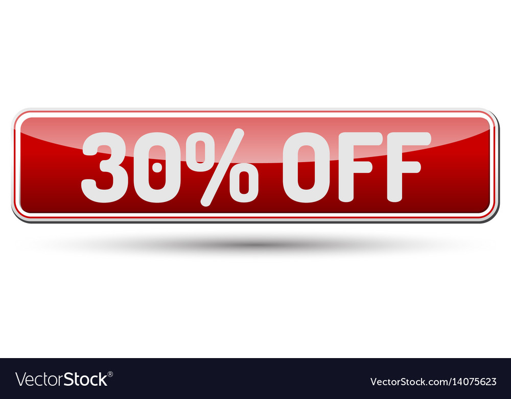 30 off - abstract beautiful button with text