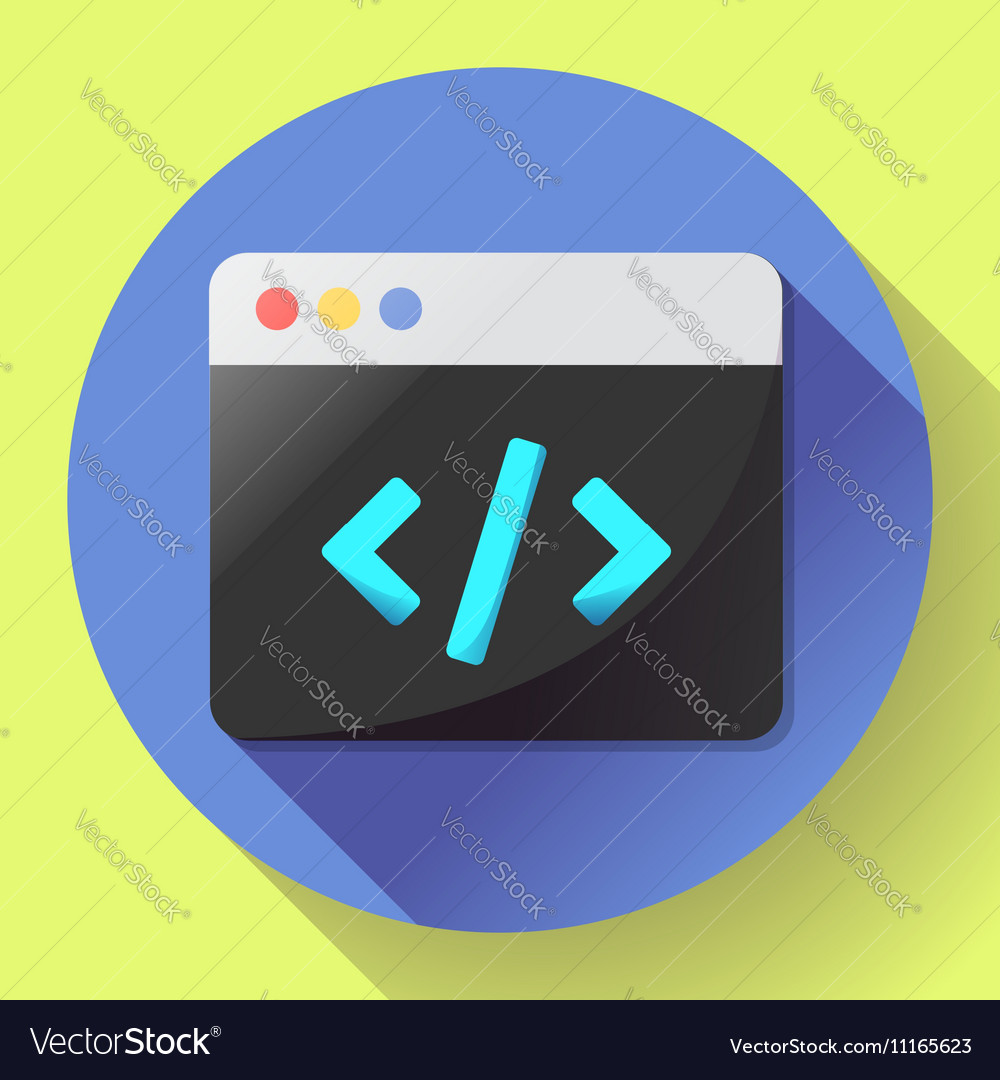 Kodierungssymbol Flat-Programm App