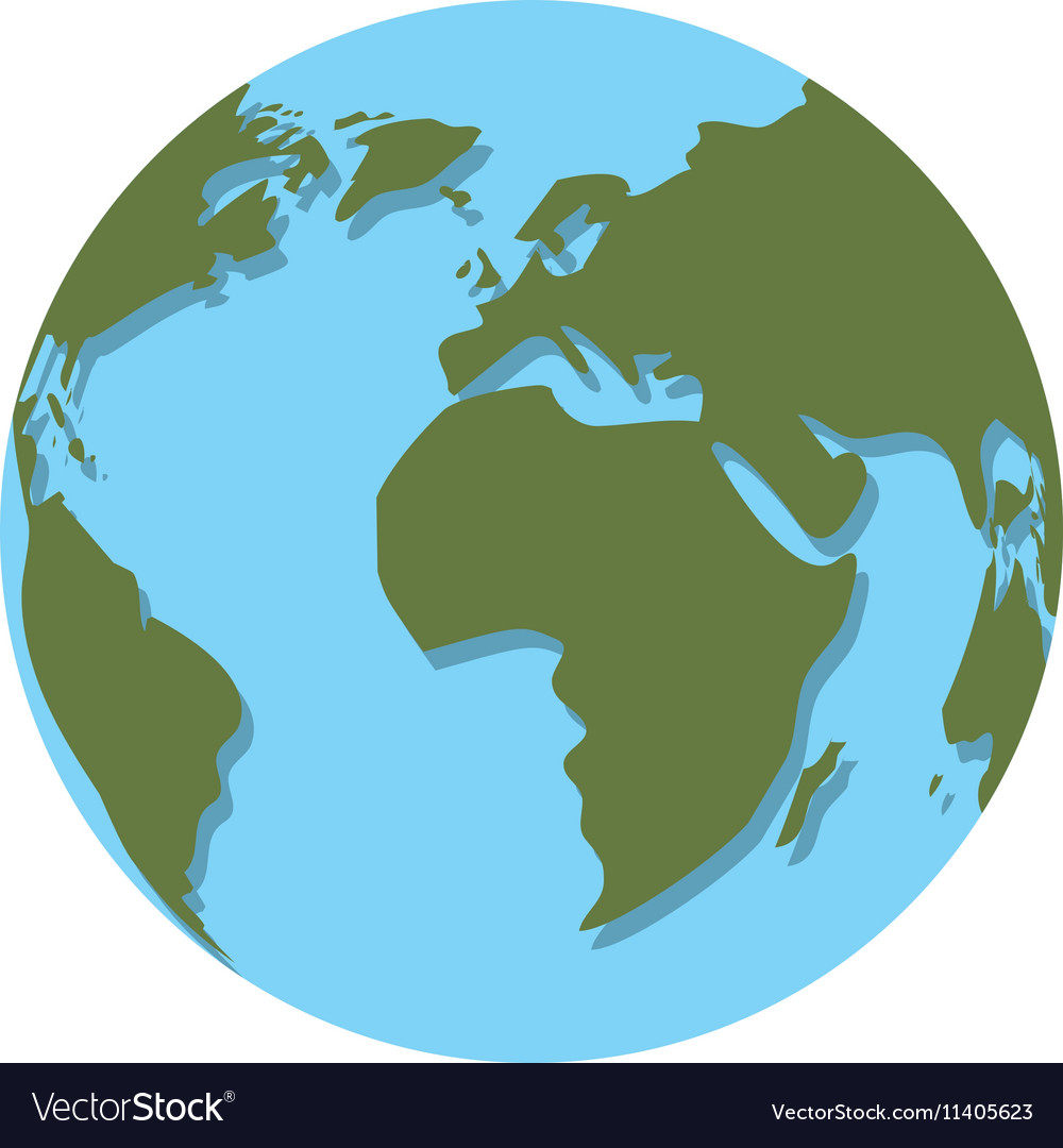 Earth planet icon Royalty Free Vector Image - VectorStock