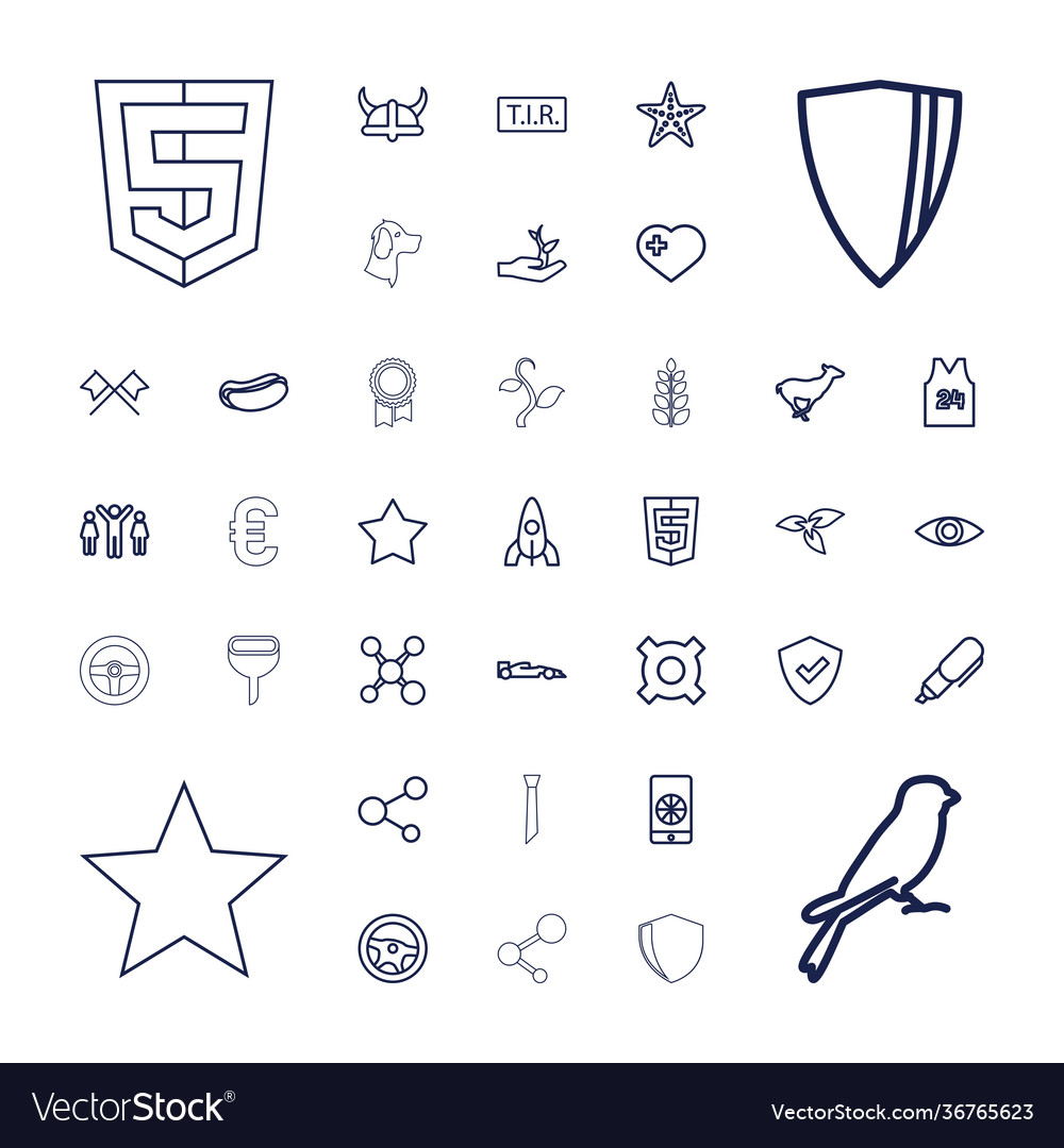 Emblem icons Royalty Free Vector Image - VectorStock