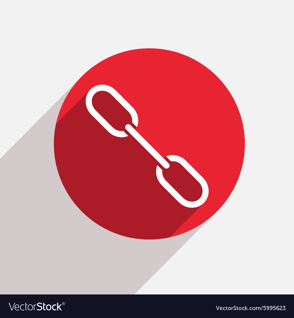 Modern chain red circle icon Royalty Free Vector Image