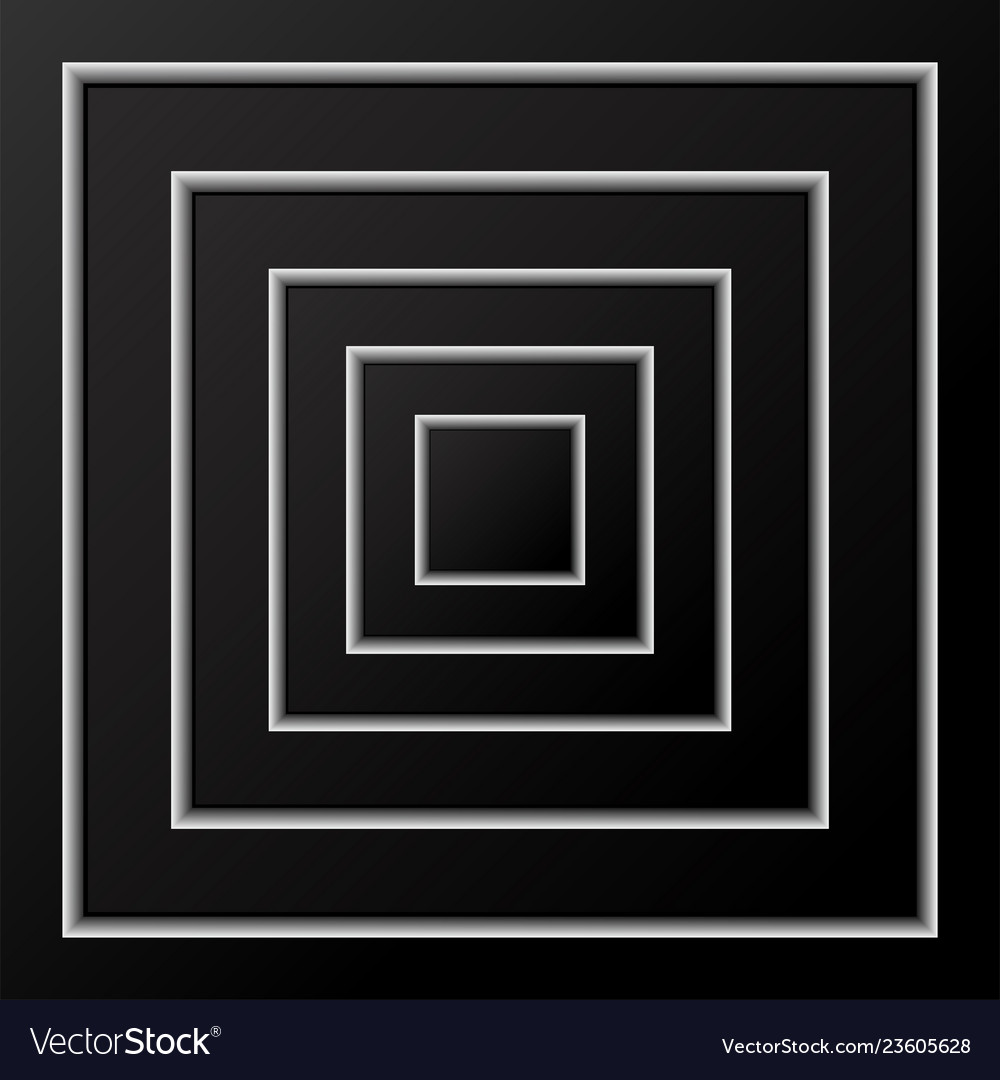 Abstract background of black squares with shadow