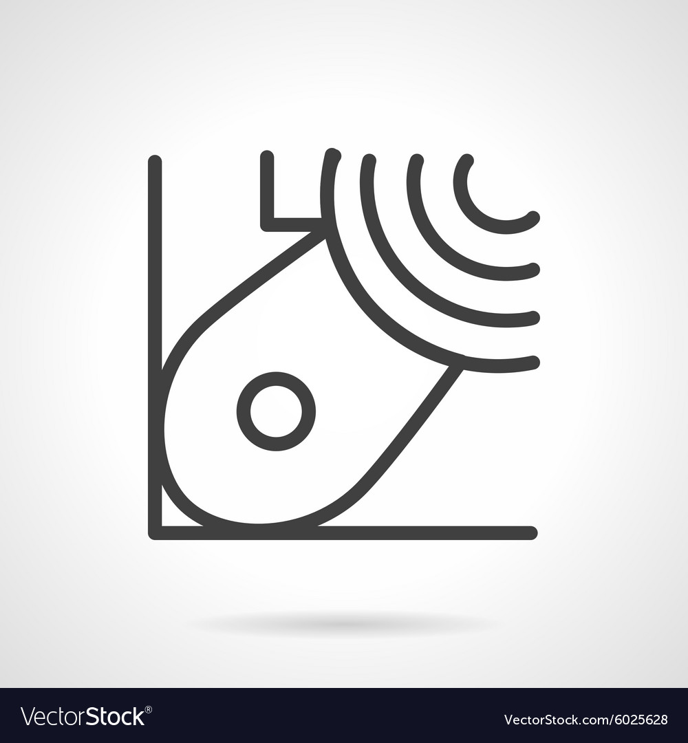 Abstraktes Liniensymbol für Blocklager