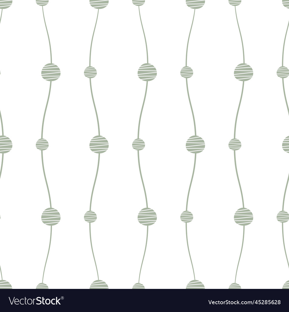 Abstract seamless pattern waves with circles