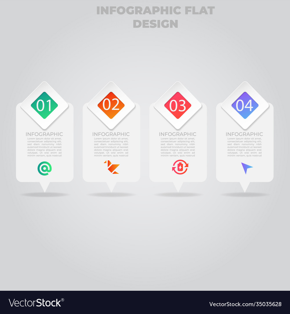 Business data visualization process chart Vector Image