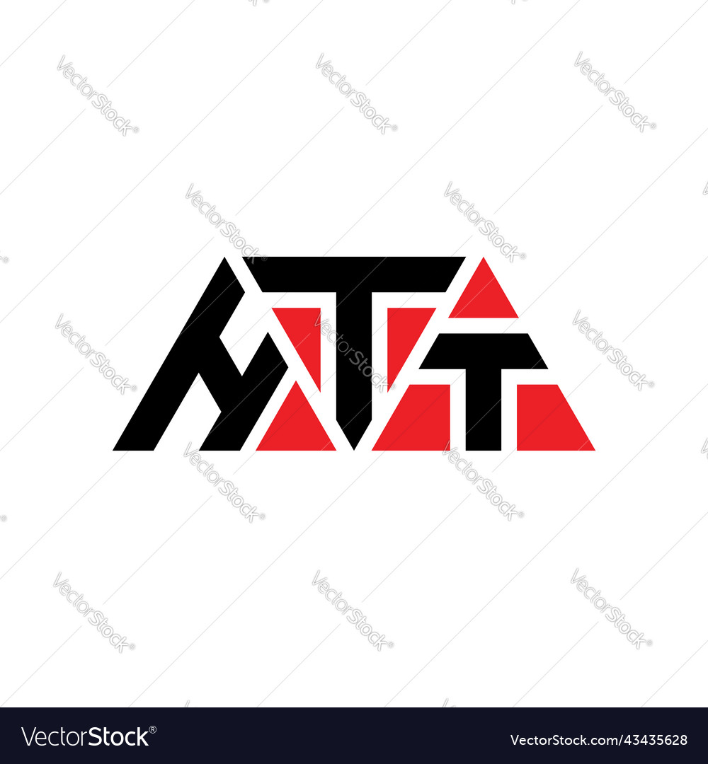 Htt triangle letter logo design