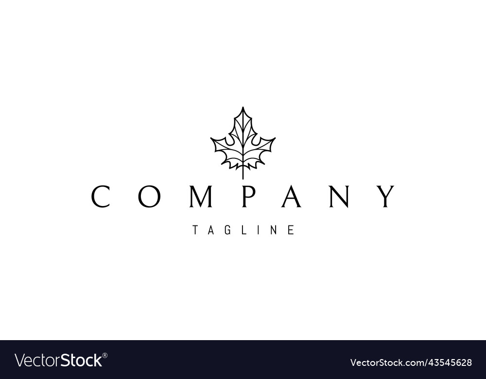 Logo on which an abstract image of a maple